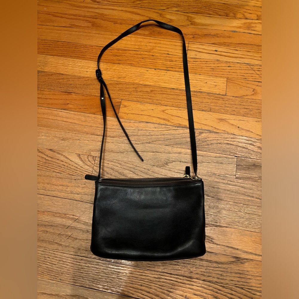Celine Black Leather Crossbody Bag